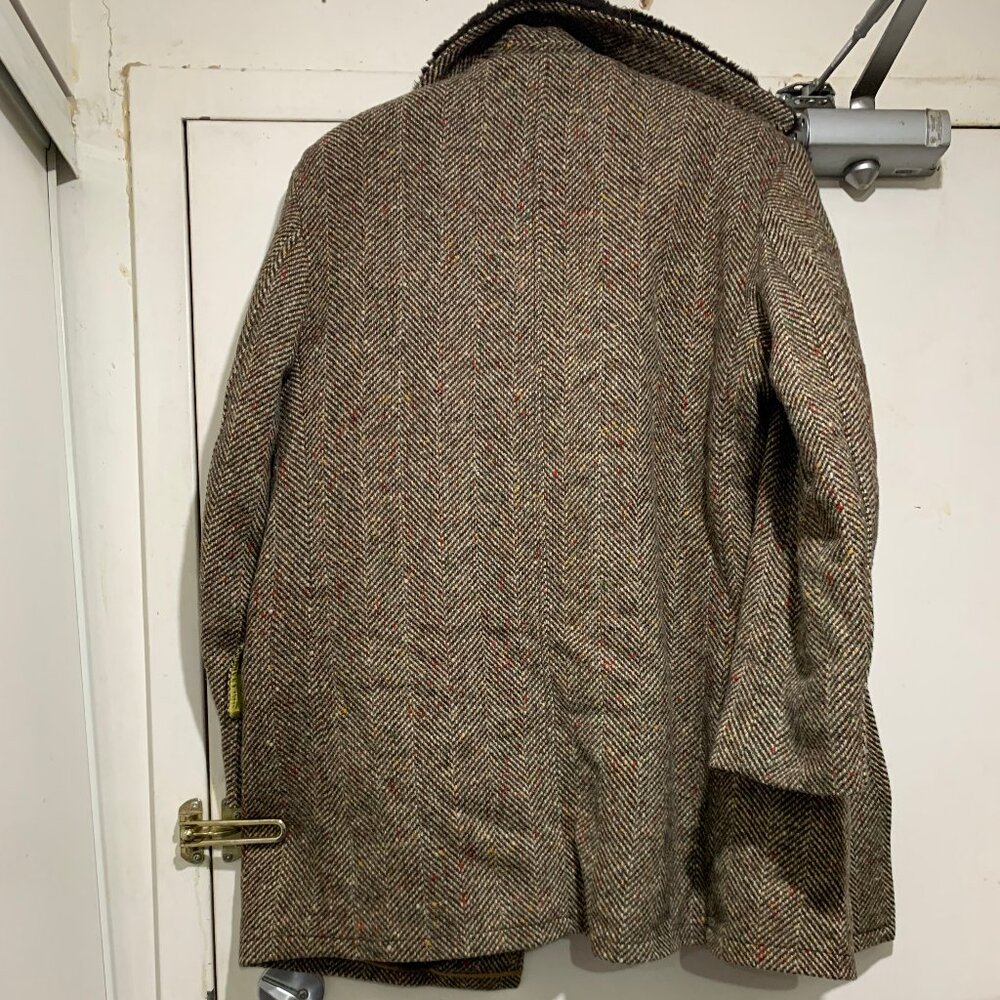 VINTAGE B ALTMAN & CO SHERPA LINED TWEED TRENCH COATS SIZE 38/S - Picture 5 of 15